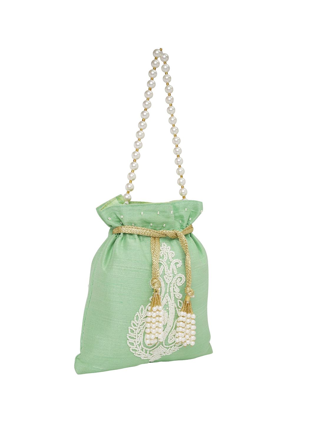 Dhiyona NR Ethnic Motic Embroidered Potli Clutch