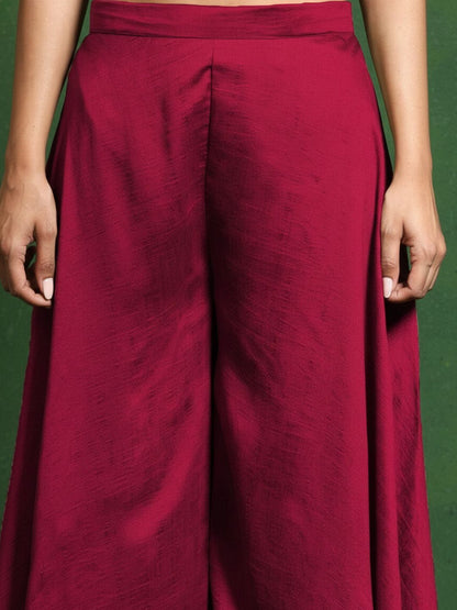 Dhiyona SN Embroidered V-Neck Kurta & Sharara With Dupatta