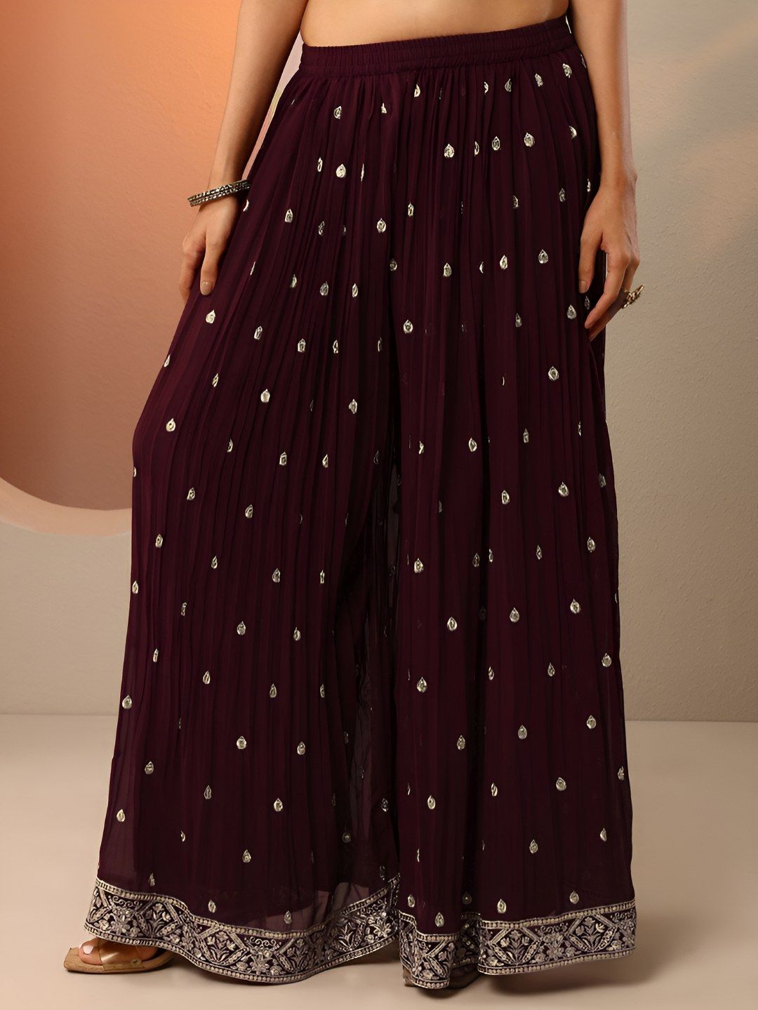 Dhiyona LL Women Ethnic Motifs Embroidered Kurta with Palazzos & Dupatta