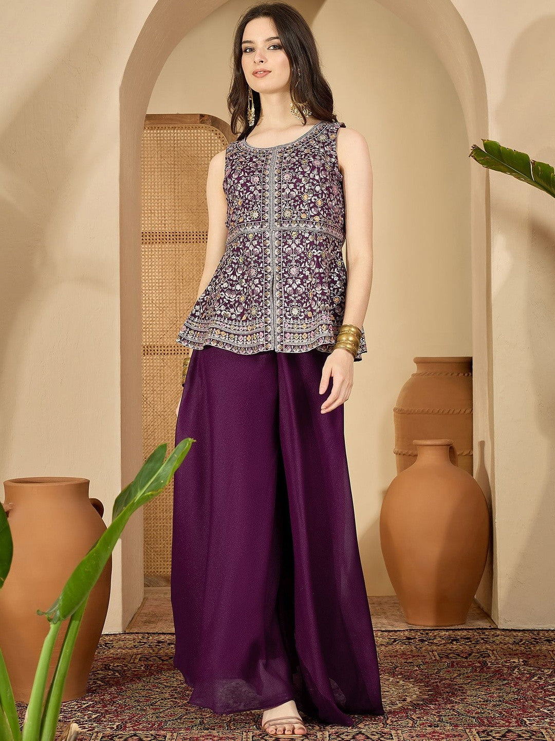 Women Purple Kurta Sets