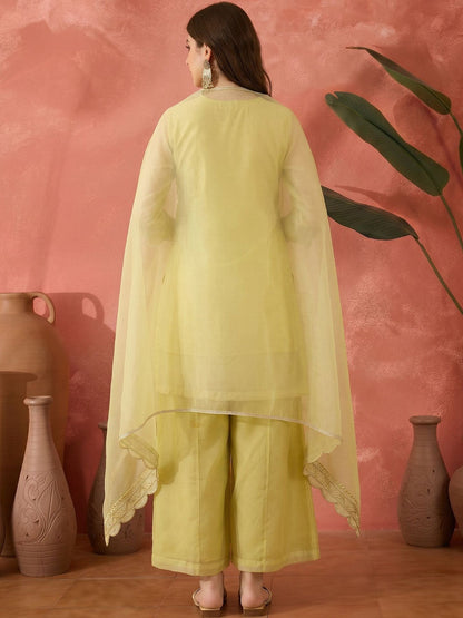 Embroidered Round Neck Kurta Sets