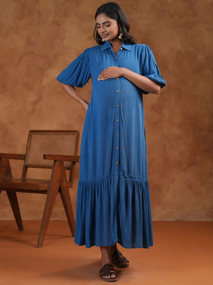 Dhiyona AY Women's Fit & Flared Maternity Ethnic Dresses