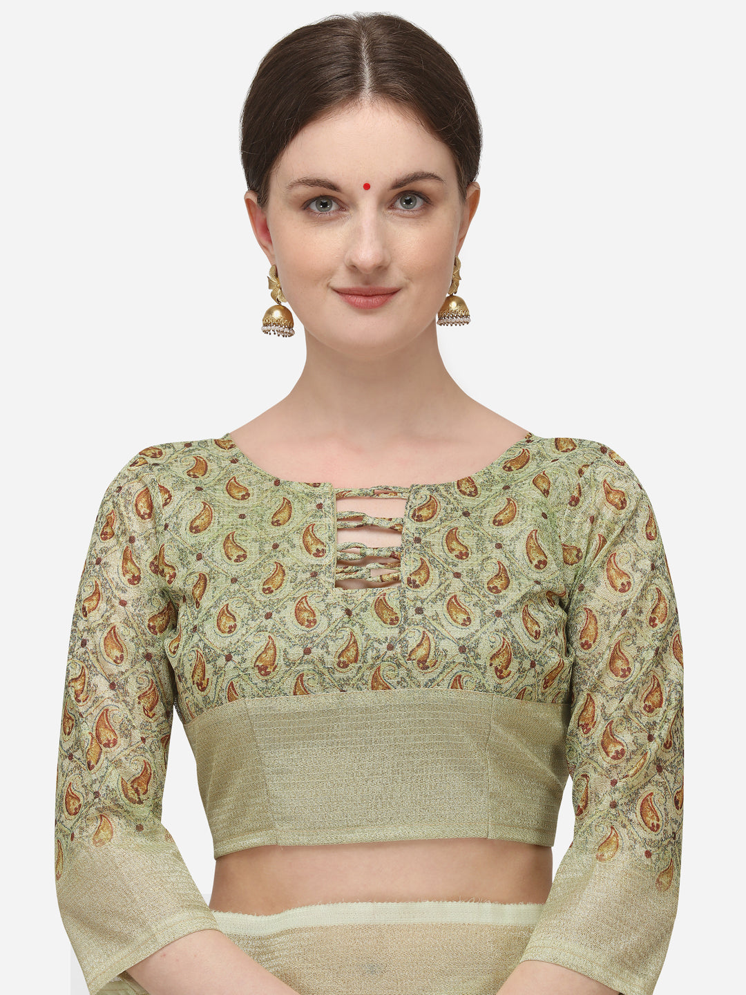 Dhiyona RV Women's Banarasi Jacquard Zari Weaving Digital Printed Saree  ( KVD1139 )