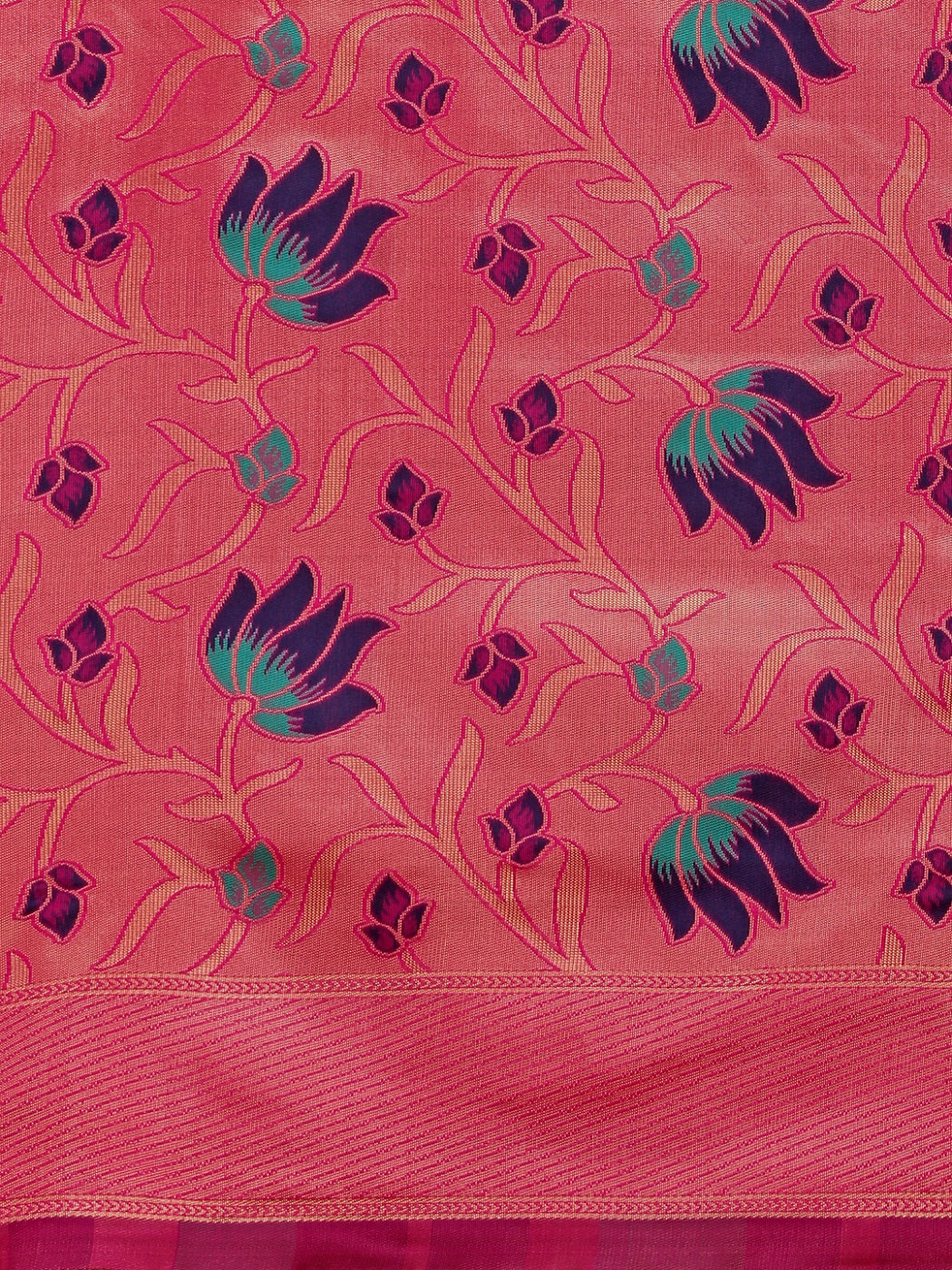 Dhiyona RV Women's Banarasi Cotton Silk With Zari Weaving  Saree With Blouse  ( KVD1271 )
