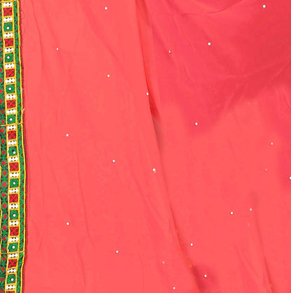 Dhiyona RV Women's Designer Half & Half Georgette Embroidery Work Saree With Blouse ( KVD14 )
