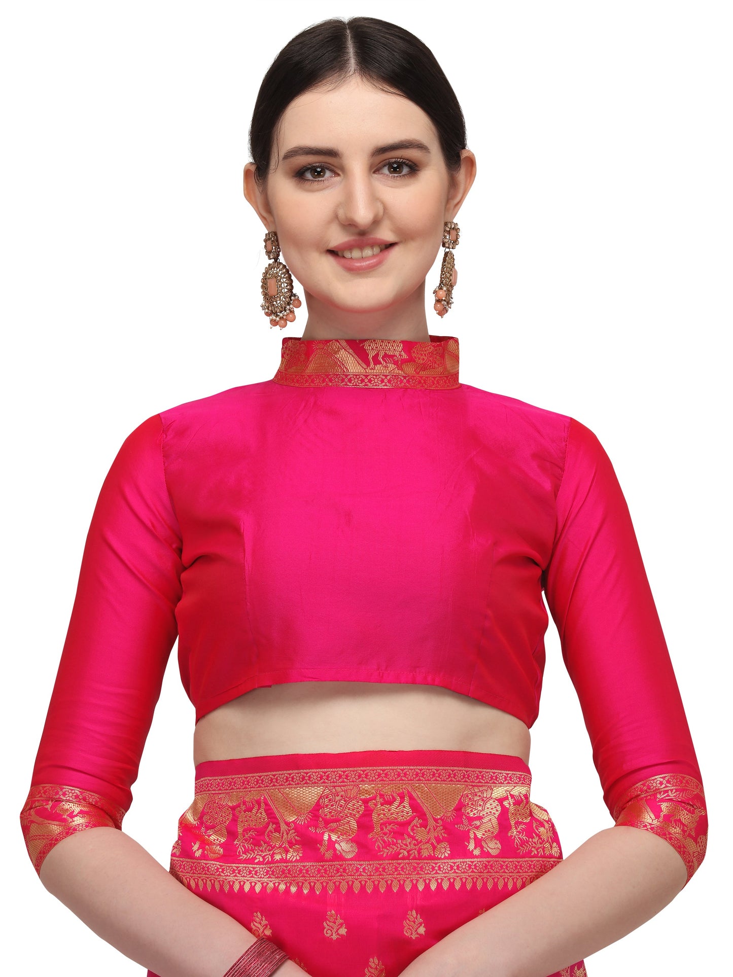 Dhiyona RV Women's Banarasi Jacquard With Zari Weaving And Printed Saree  ( KVD1436 )
