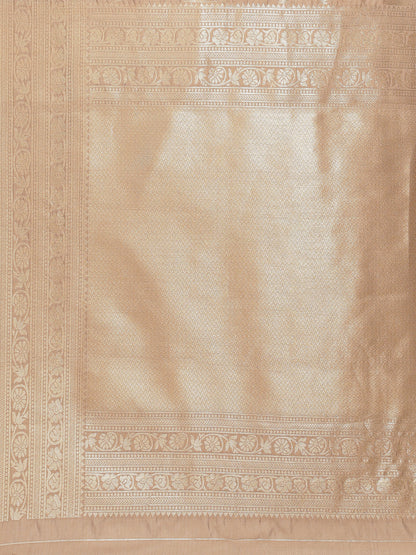 Dhiyona RV Women's Exquisite Banarasi Jacquard Handloom Silk Saree with Blouse ( KVD1864 )