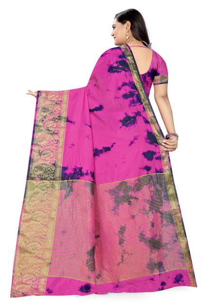 Dhiyona RV Women's Banarasi Silk With Jacquard Print Saree  ( KVD901 )