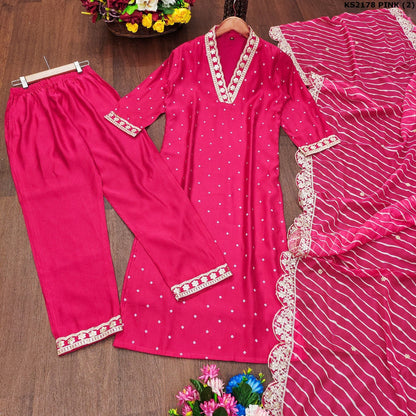 Dhiyona KL Women Printed Regular Kurta with Palazzos & With Dupatta