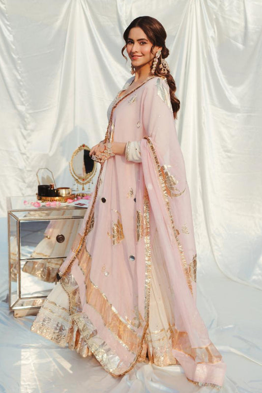 Dhiyona RS Designer Hand Embroidered Chaand Eid sharara Set