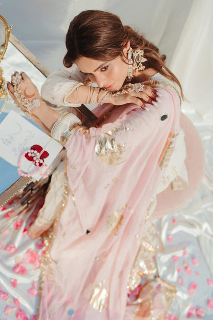 Dhiyona RS Designer Hand Embroidered Chaand Eid sharara Set