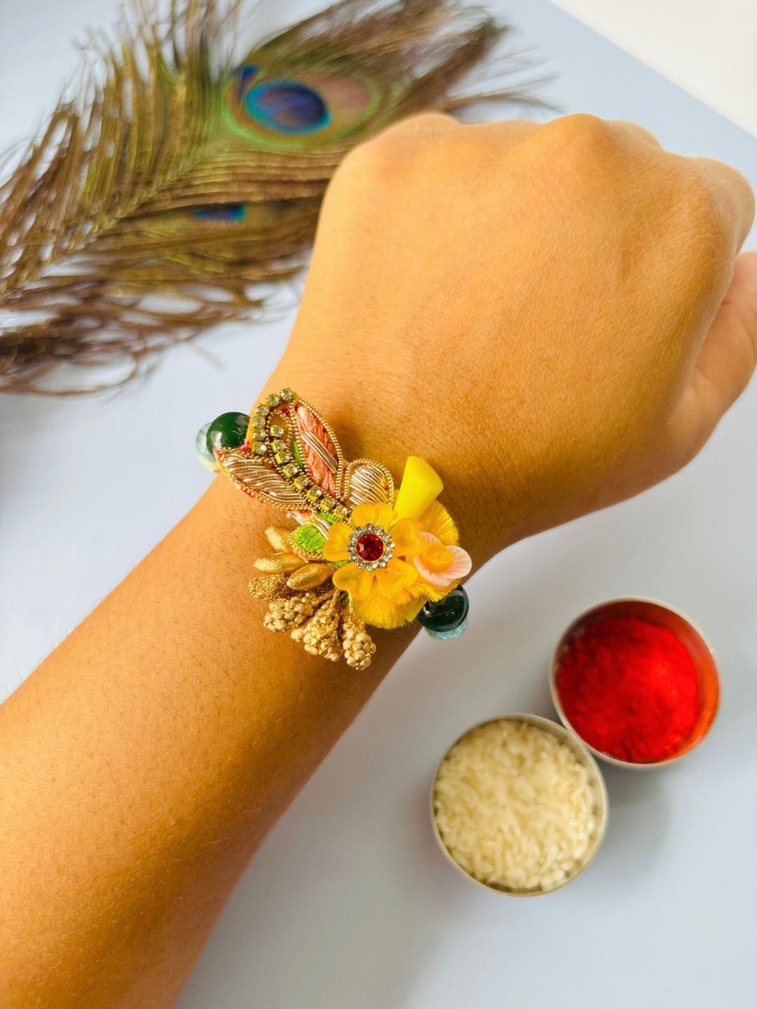 Dhiyona Unisex Set of 2 Wraparound Rakhi