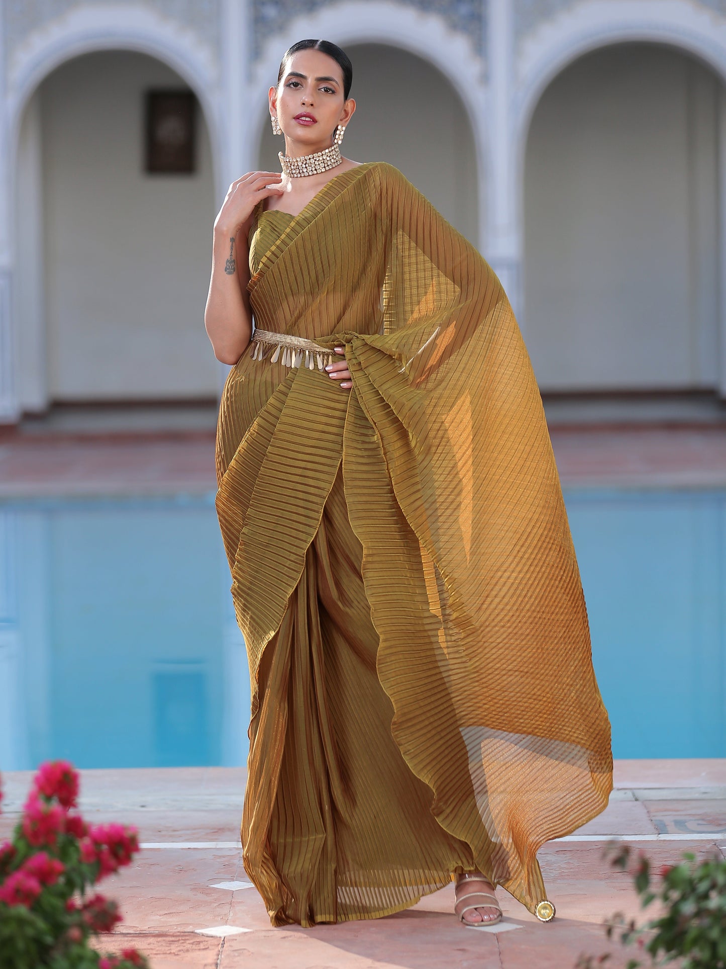 Dhiyona ST Belt - Metropolitan Gold