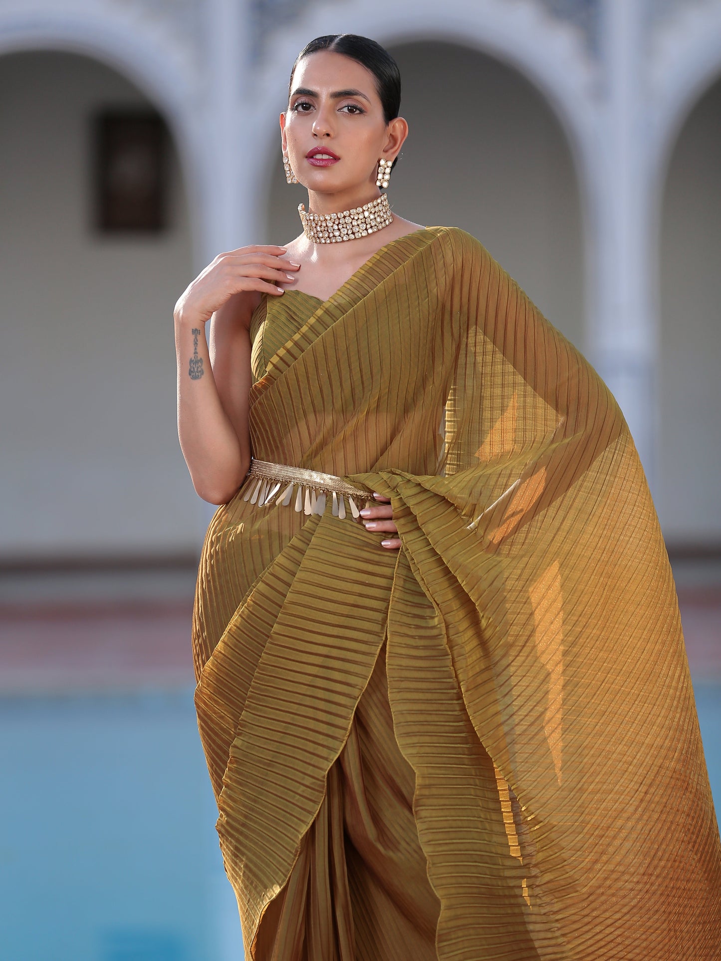 Dhiyona ST Belt - Metropolitan Gold