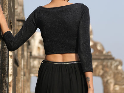 Dhiyona ST Stretchy Black Beauty Blouse