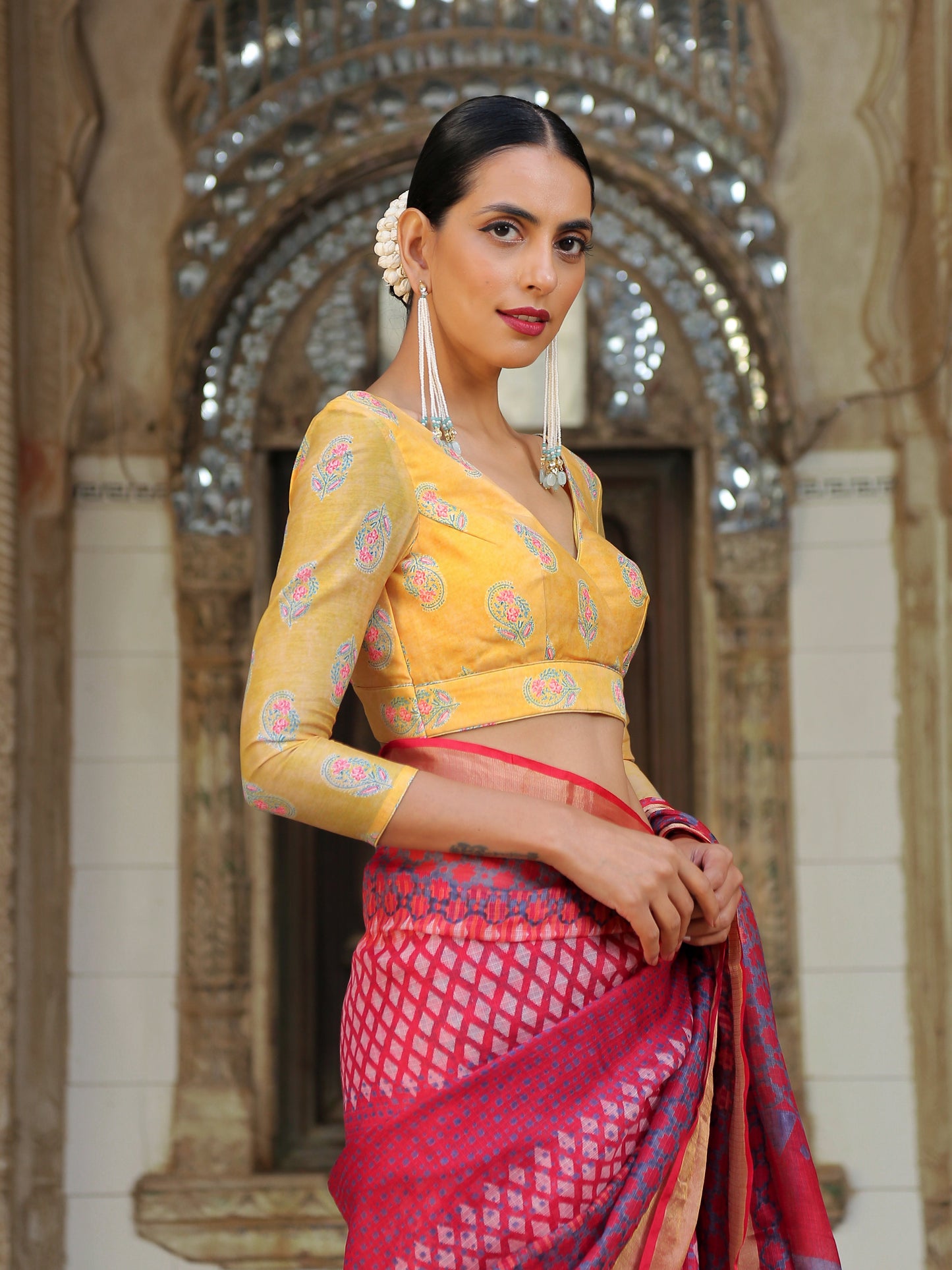 Dhiyona ST Daffodil Printed Blouse
