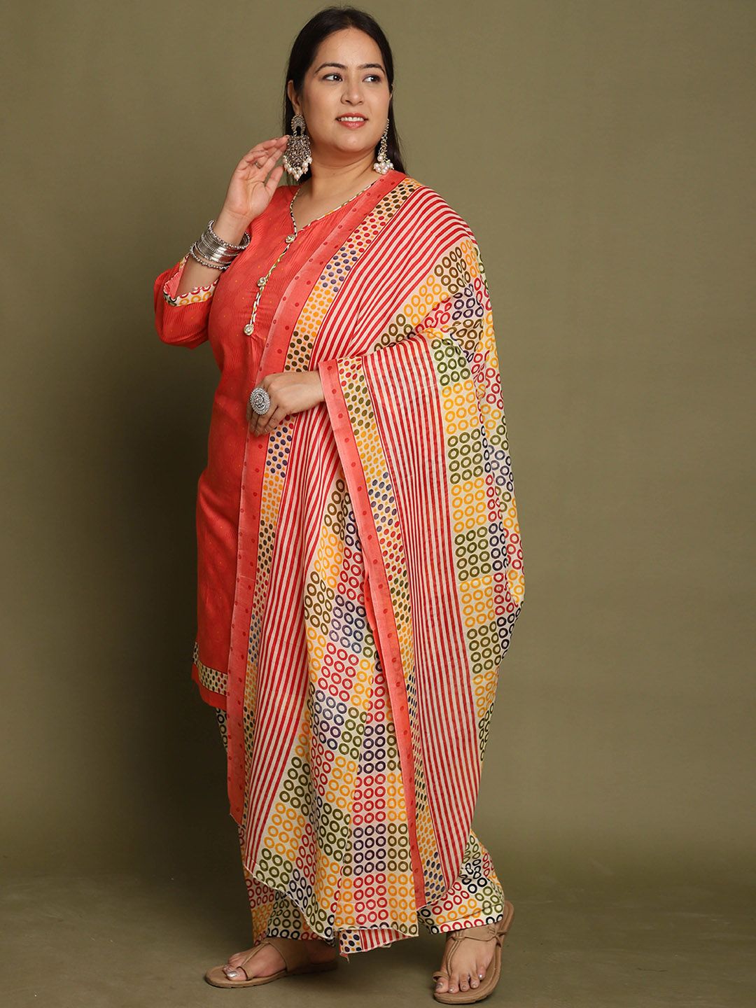 Dhiyona KL Women Printed Regular Kurta with Patiala & With Dupatta