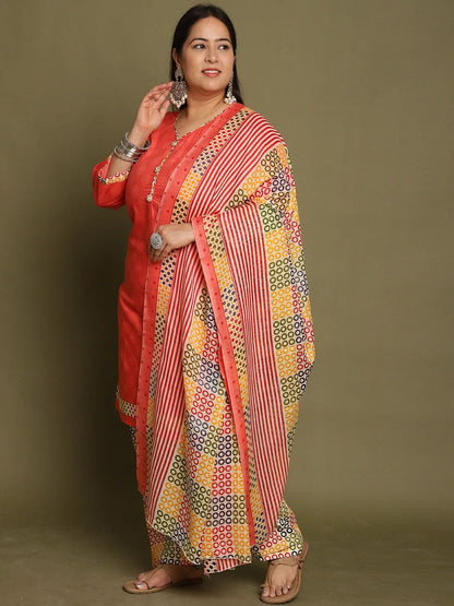 Dhiyona KL Women Printed Regular Kurta with Patiala & With Dupatta