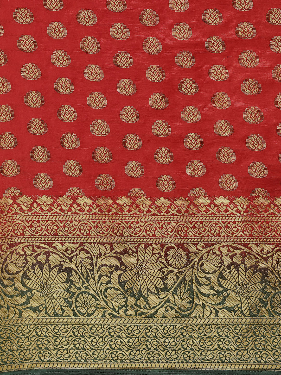 Dhiyona RV Women's Banarasi Cotton Silk With Zari weaving Saree  ( KVD1001 )