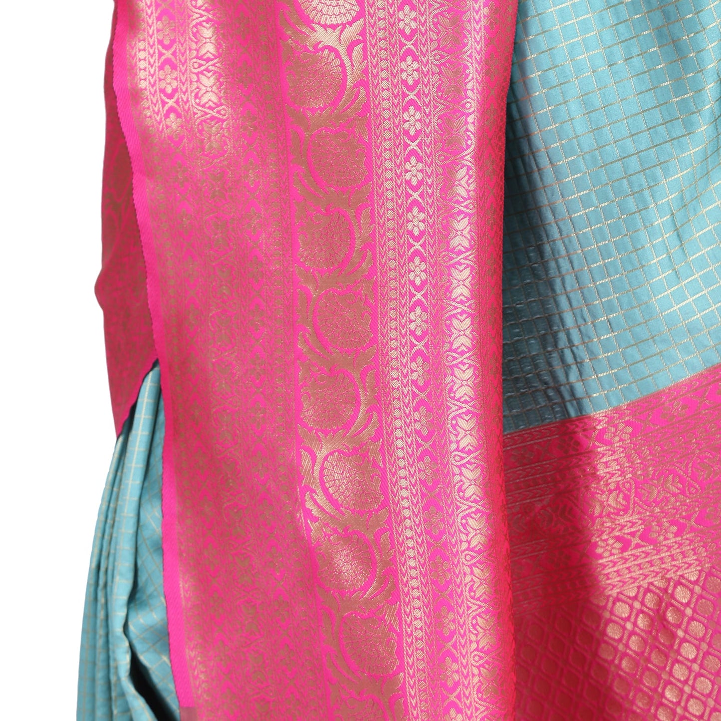 Dhiyona RV Women's Banarasi Cotton Silk With Zari weaving Saree  ( KVD1009 )