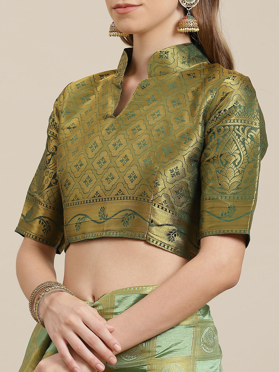 Dhiyona RV Women's Banarasi Silk With Jacquard Print Saree  ( KVD1142 )