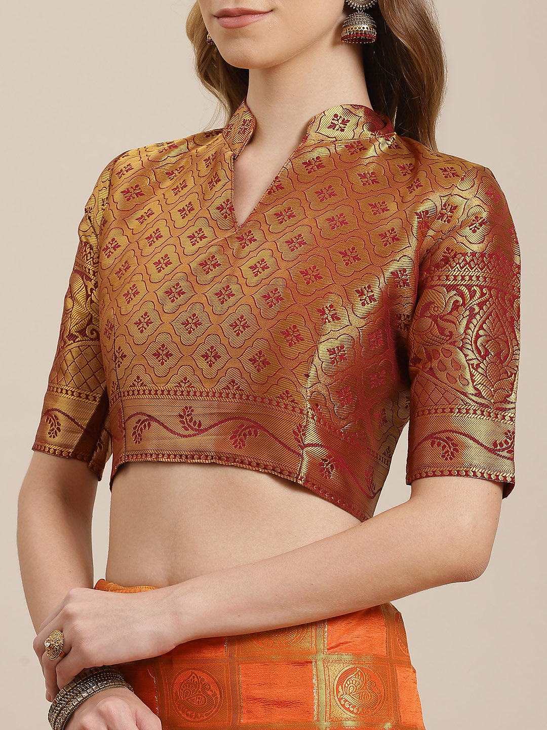 Dhiyona RV Women's Banarasi Silk With Jacquard Print Saree  ( KVD1143 )