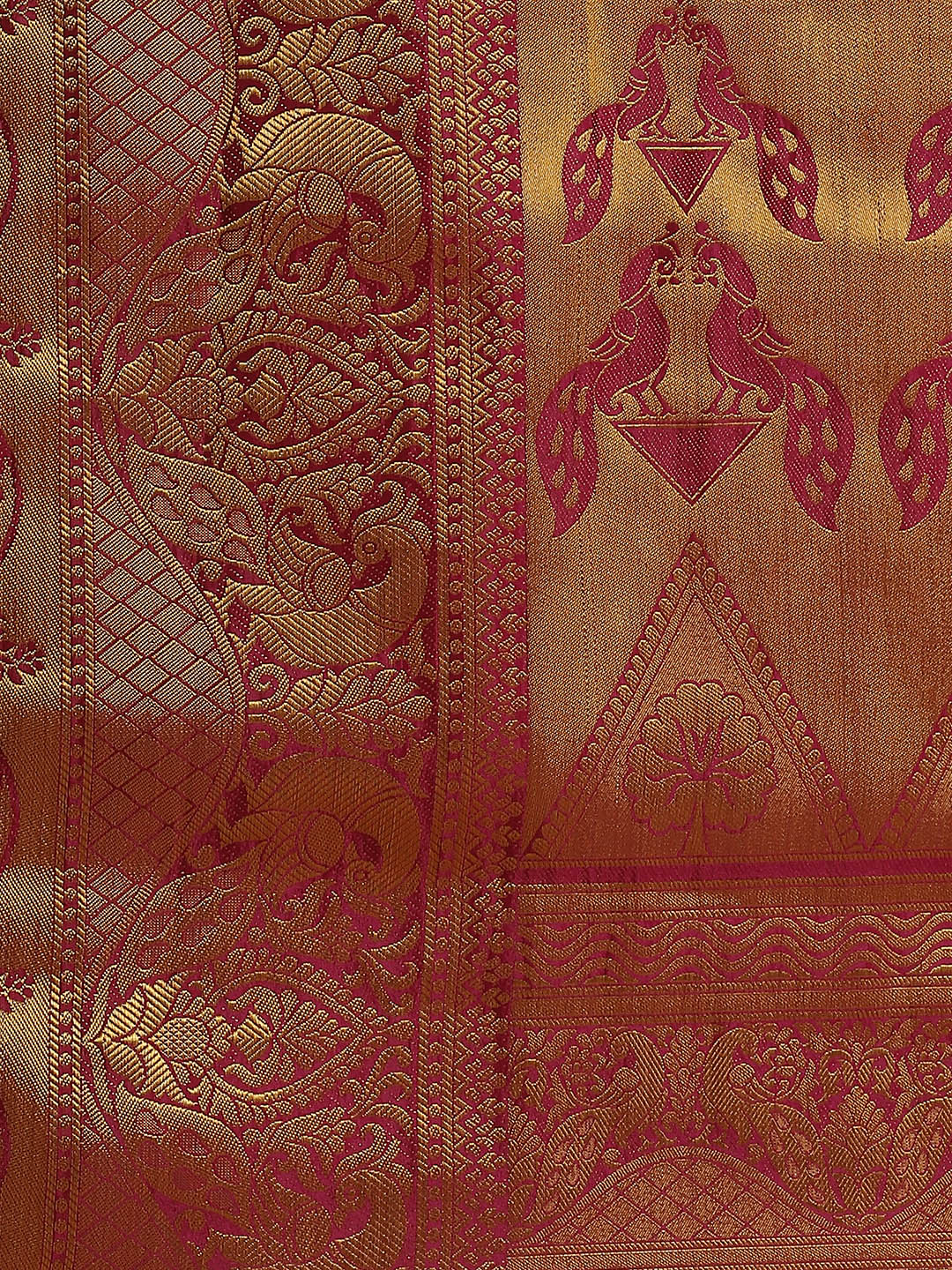 Dhiyona RV Women's Banarasi Silk With Jacquard Print Saree  ( KVD1144 )