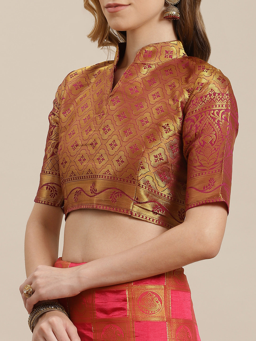 Dhiyona RV Women's Banarasi Silk With Jacquard Print Saree  ( KVD1144 )