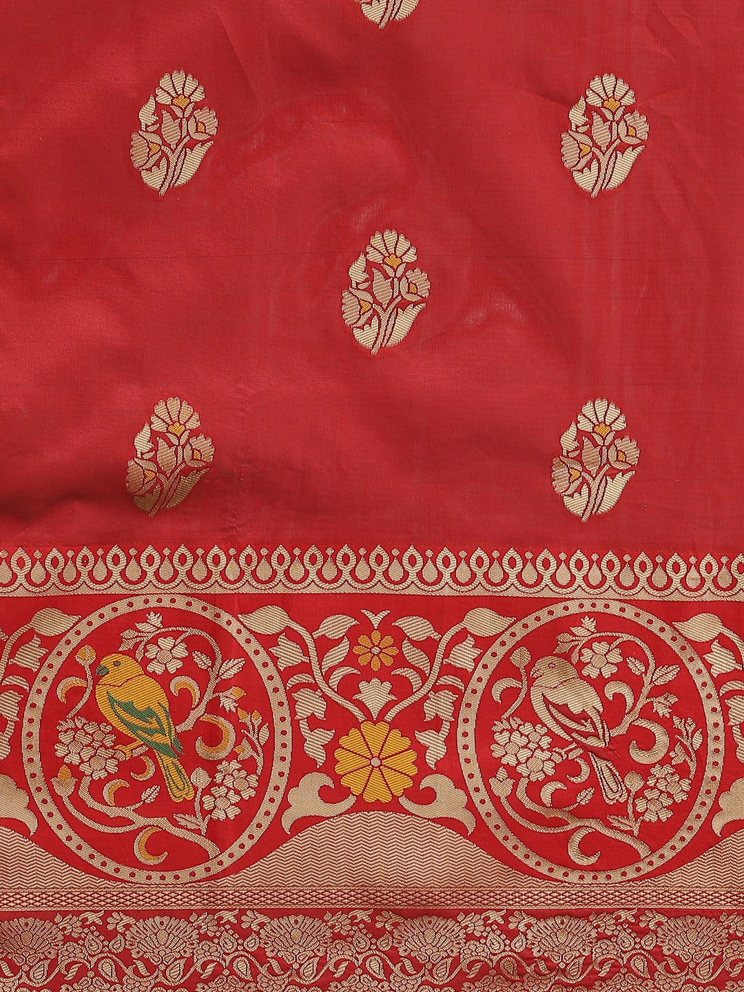 Dhiyona RV Women's Banarasi Cotton silk  With Zari weaving Saree  ( KVD1158 )