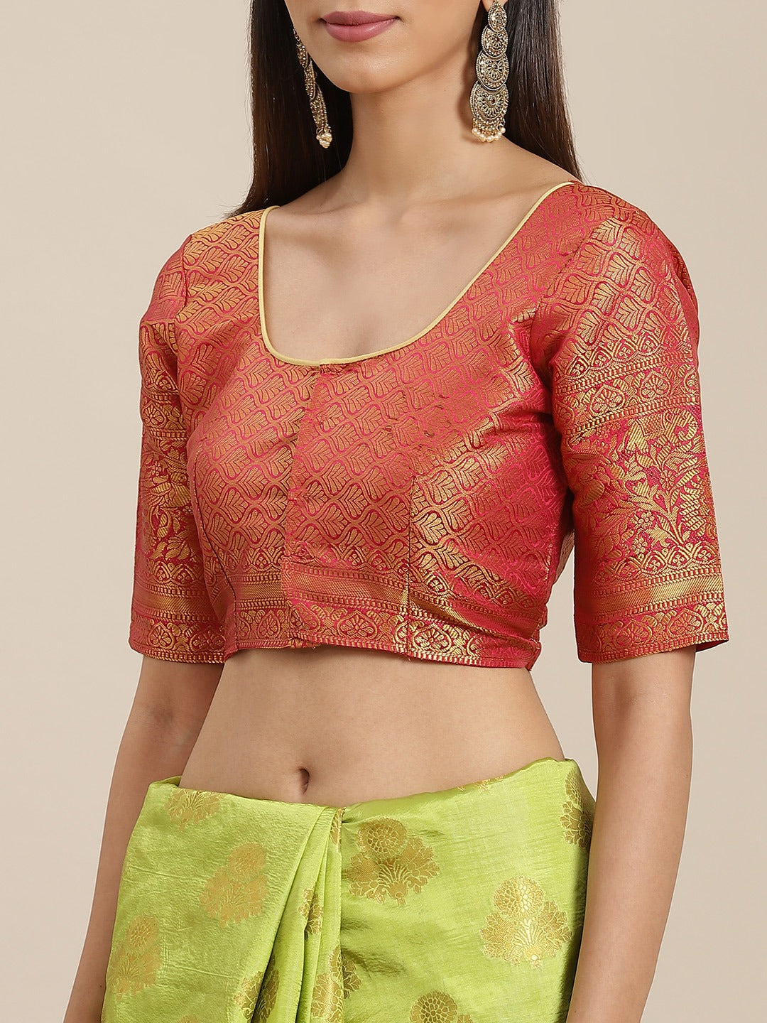 Dhiyona RV Women's Banarasi Silk With Jacquard Print Saree  ( KVD1296 )