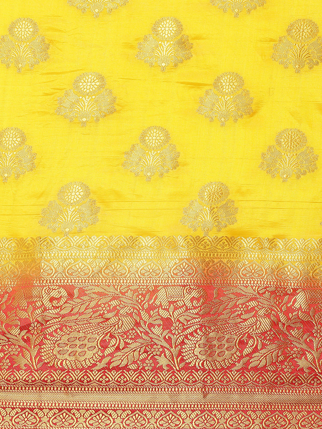 Dhiyona RV Women's Banarasi Silk With Jacquard Print Saree  ( KVD1297 )