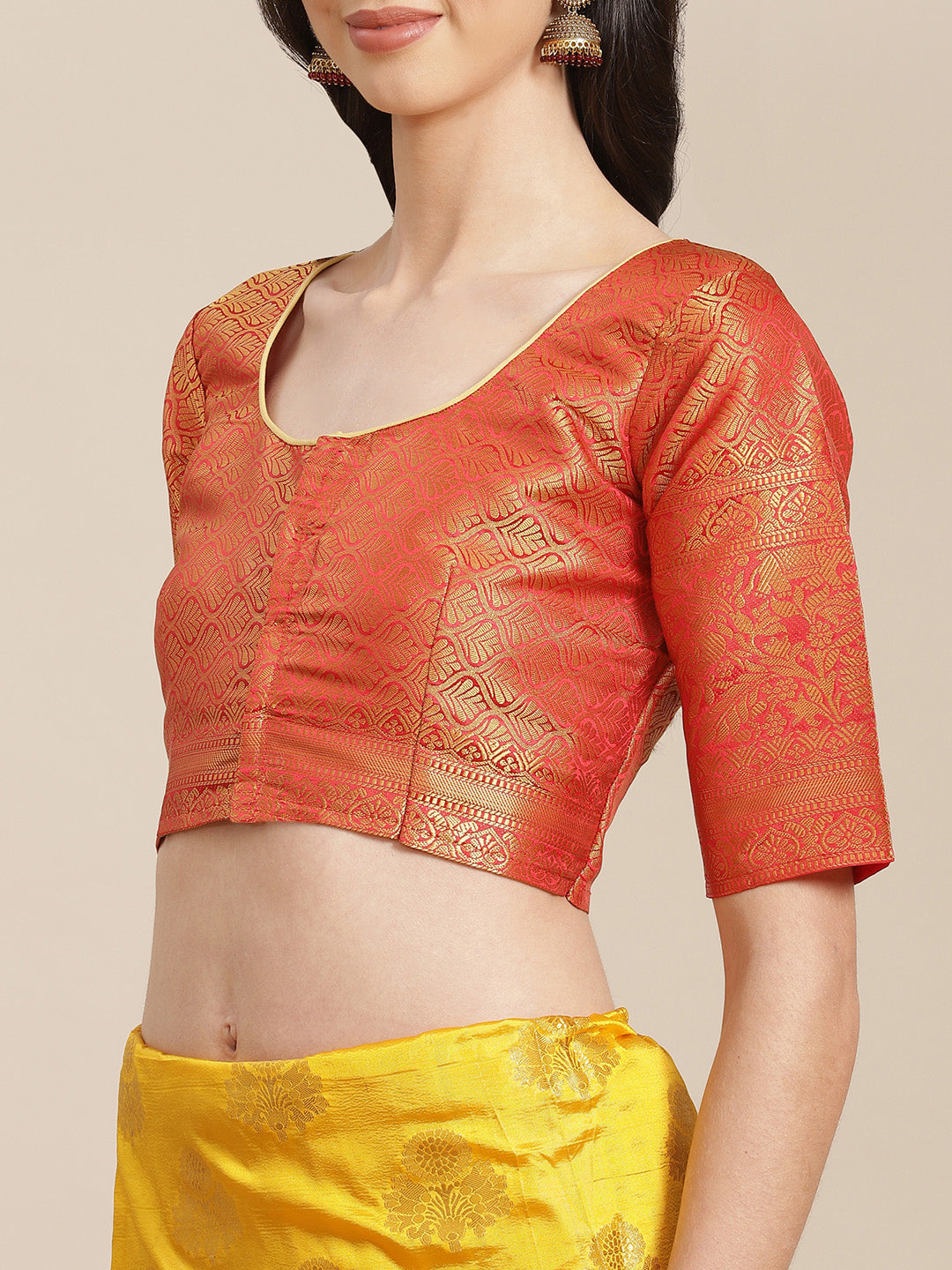 Dhiyona RV Women's Banarasi Silk With Jacquard Print Saree  ( KVD1297 )