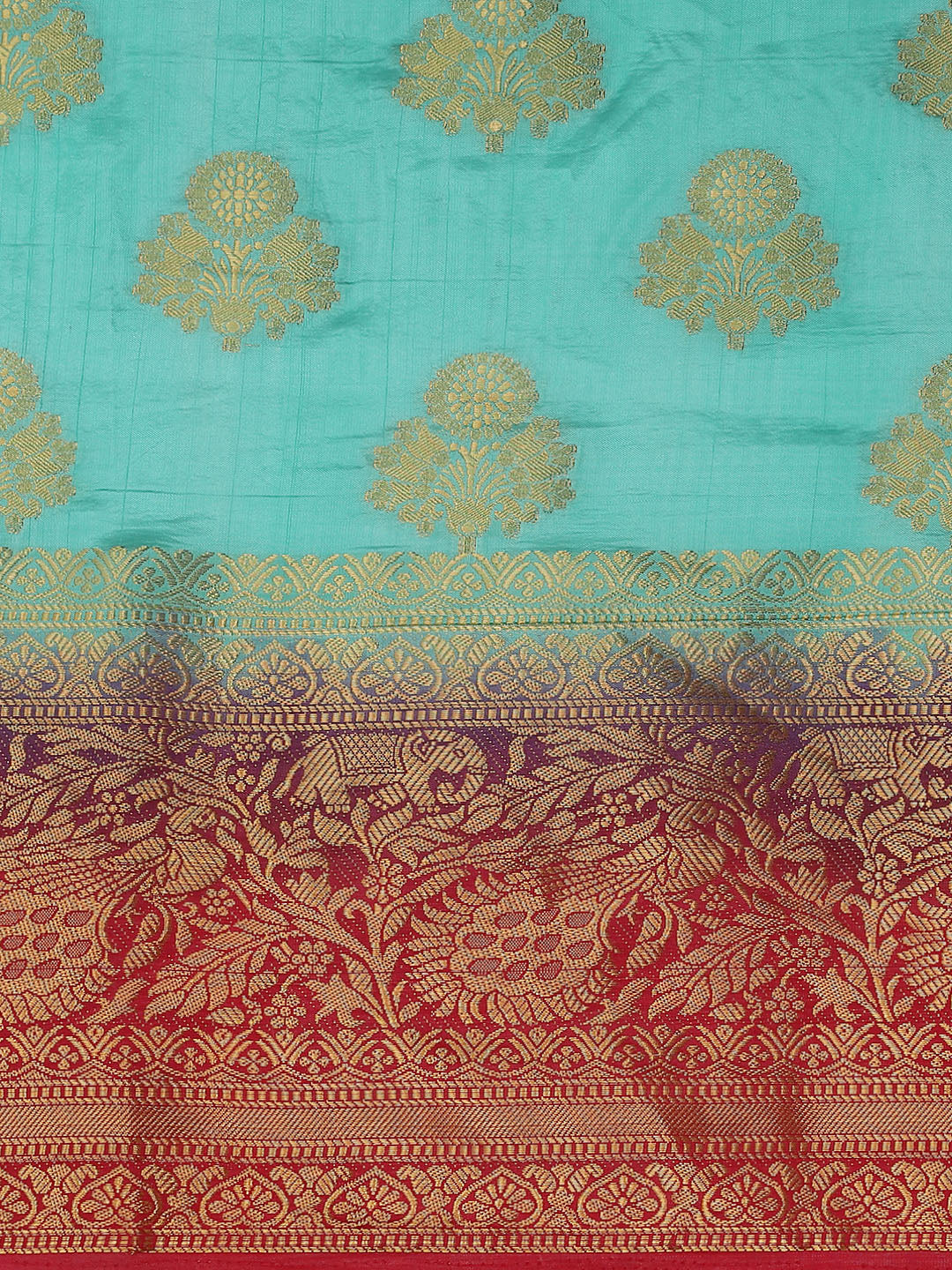 Dhiyona RV Women's Banarasi Silk With Jacquard Print Saree  ( KVD1299 )