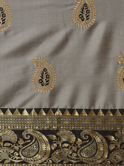 Dhiyona RV Women's Cotton Silk Saree With Zari Embroidered Work And Zari Weaving Border ( KVD1308 )
