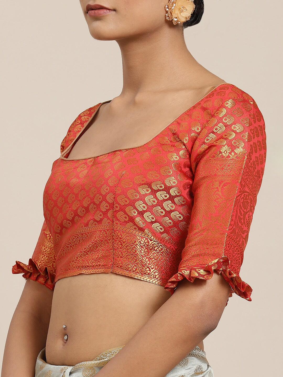 Dhiyona RV Women's Banarasi Cotton Silk With Zari weaving Saree  ( KVD1584 )