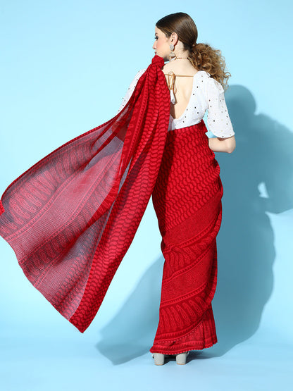 Dhiyona RV Women's Full Crushed Georgette Digital Printed  Exclusive Saree ( KVD1625 )