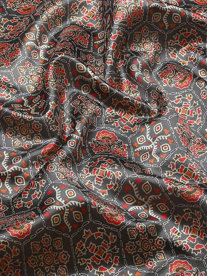 Dhiyona RV Women's Luxurious Banarasi Silk Digital Print Saree with Zari Woven Rich Pallu With Blouse ( KVD1907 )