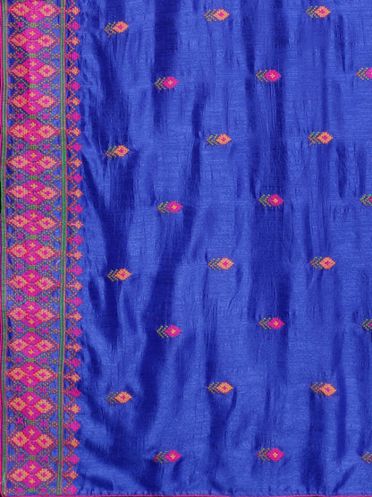 Dhiyona RV Women's Georgette Thread Embroidered border Party/casual Wear Saree (KVD585)