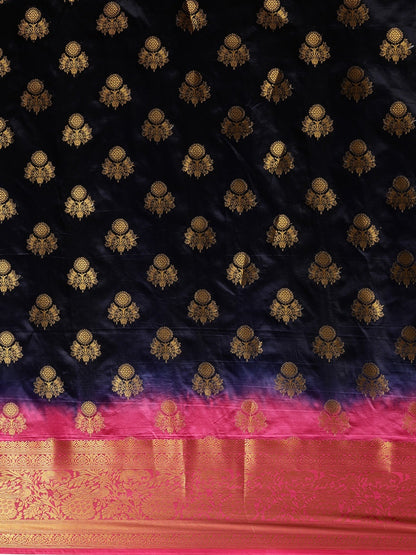 Dhiyona RV Women's Banarasi Silk With Jacquard Print Saree  ( KVD685 )