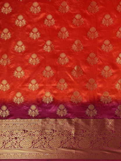 Dhiyona RV Women's Banarasi Silk With Jacquard Print Saree  ( KVD687 )