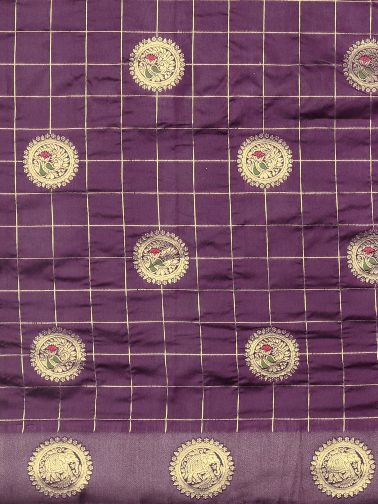 Dhiyona RV Women's Banarasi Cotton Silk With Zari weaving  Saree  ( KVD909 )