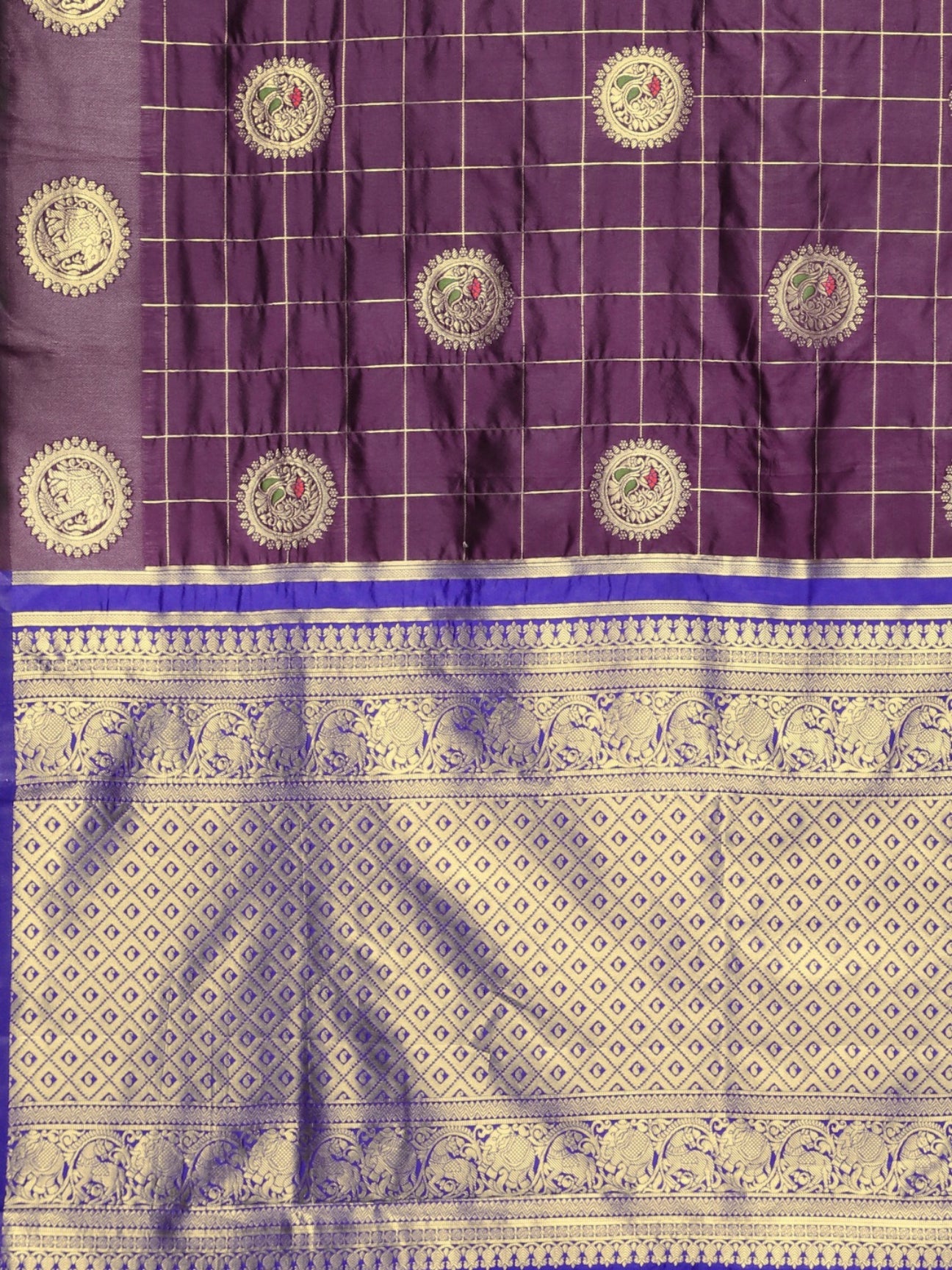 Dhiyona RV Women's Banarasi Cotton Silk With Zari weaving  Saree  ( KVD909 )