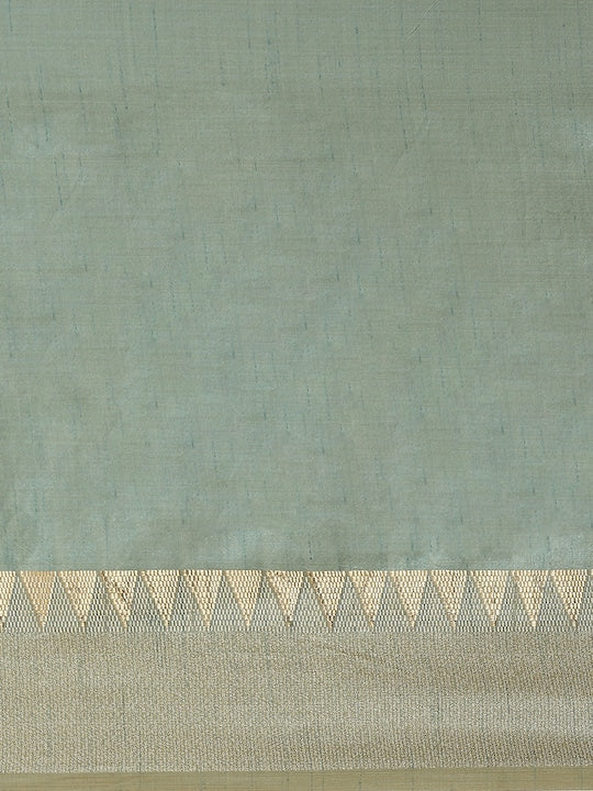 Dhiyona RV Women's Assam Silk With Golden Broad Border Saree  ( KVD991 )