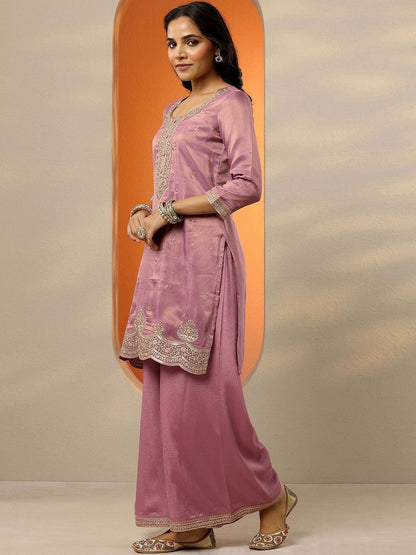 Dhiyona LL Women Floral Embroidered Regular Thread Work Kurta with Palazzos & With Dupatta