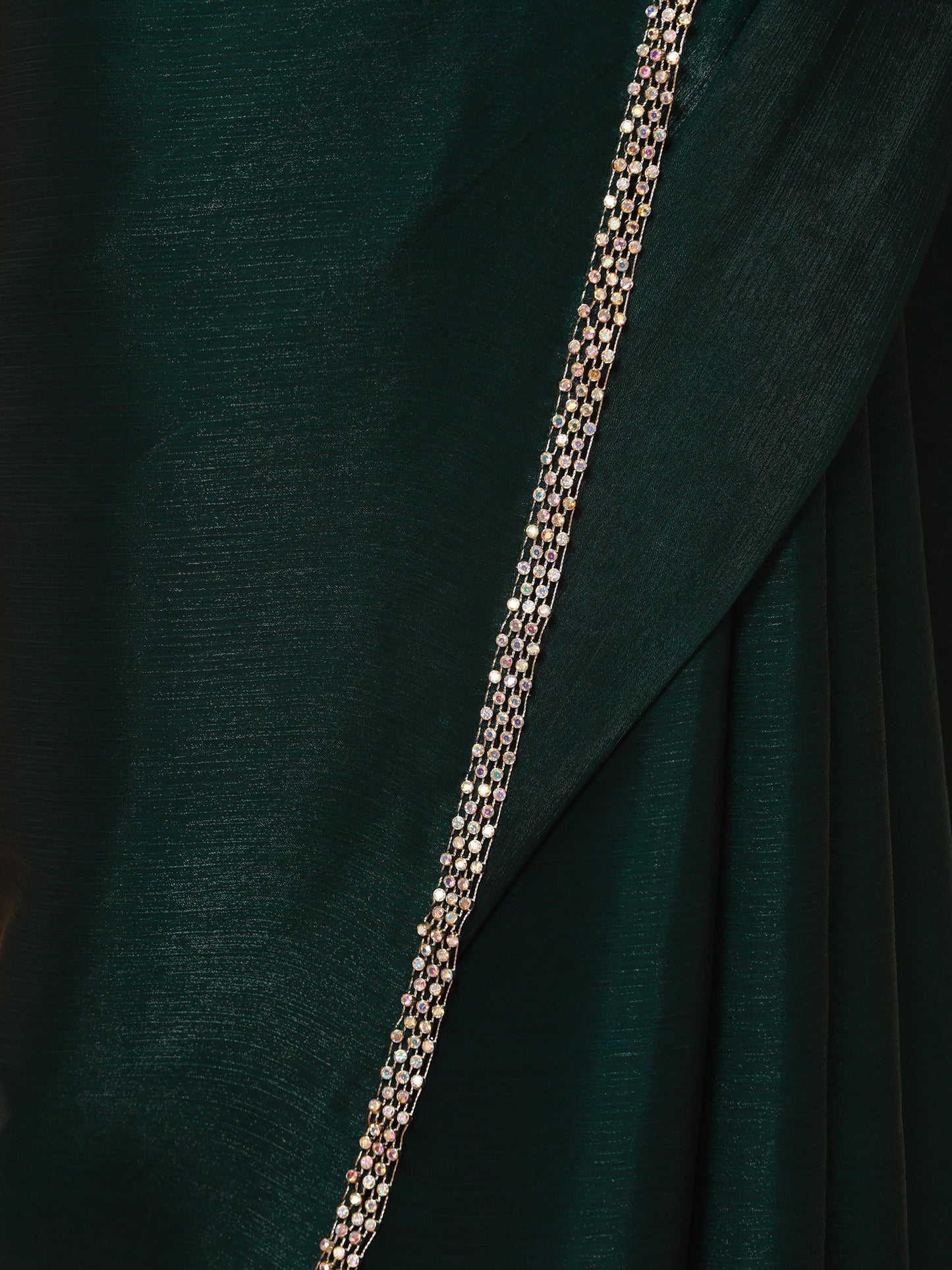 Dhiyona ST Primal Green Blue Shimmer Chiffon Dual Shade Saree