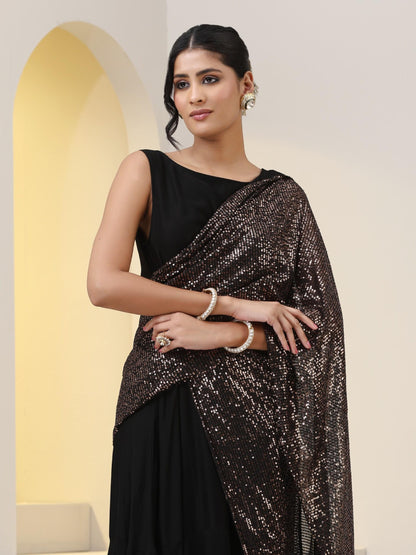 Dhiyona ST Splendour Korean Dress with Sequin Pallu