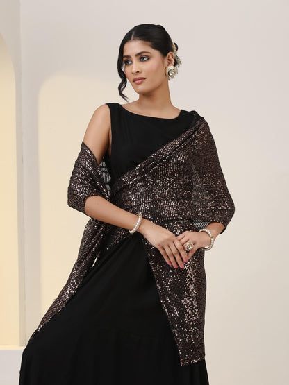 Dhiyona ST Splendour Korean Dress with Sequin Pallu