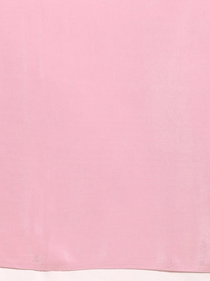Dhiyona GR Women's Sabhya Flesh Pink Satin Saree