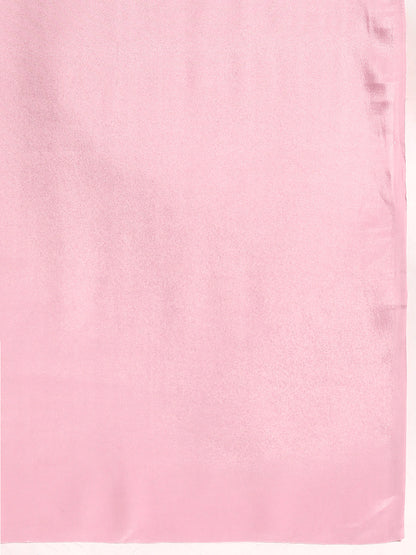 Dhiyona GR Women's Sabhya Flesh Pink Satin Saree