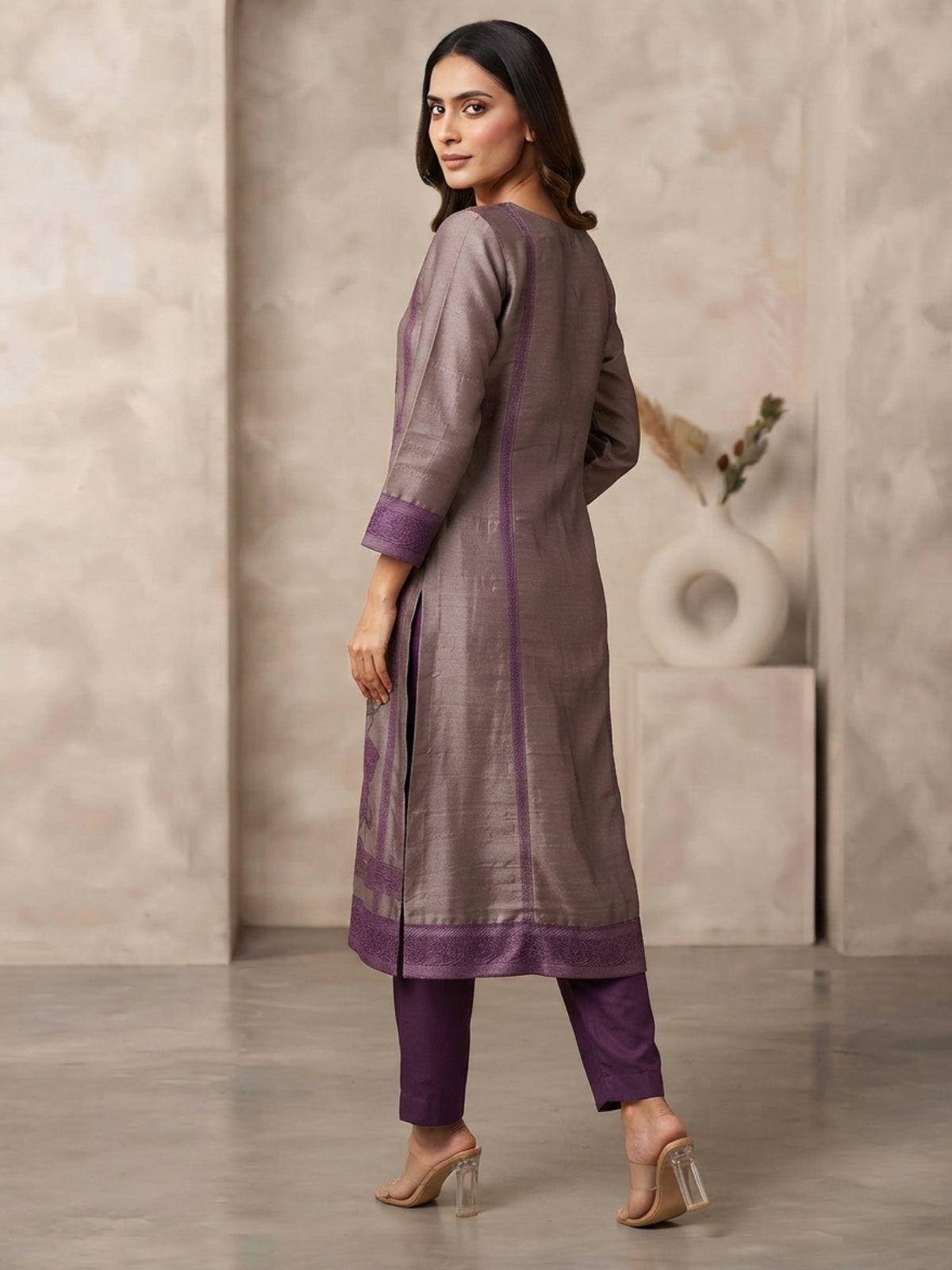 Salvi Thistle Heavy Handwork Festive Suit Set